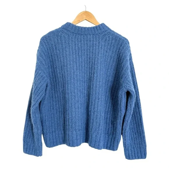 Sézane Jose Blue Jumper Sweater Sz M - Picture 7 of 12